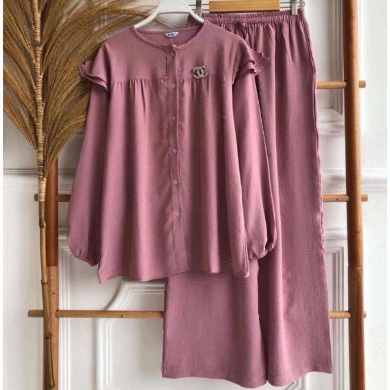 ONE SET WANITA / ONE SET CRINKEL WANITA REVANA / ONE SET WANITA VIRAL / SETCEL CRINKEL / ONE SET REVA