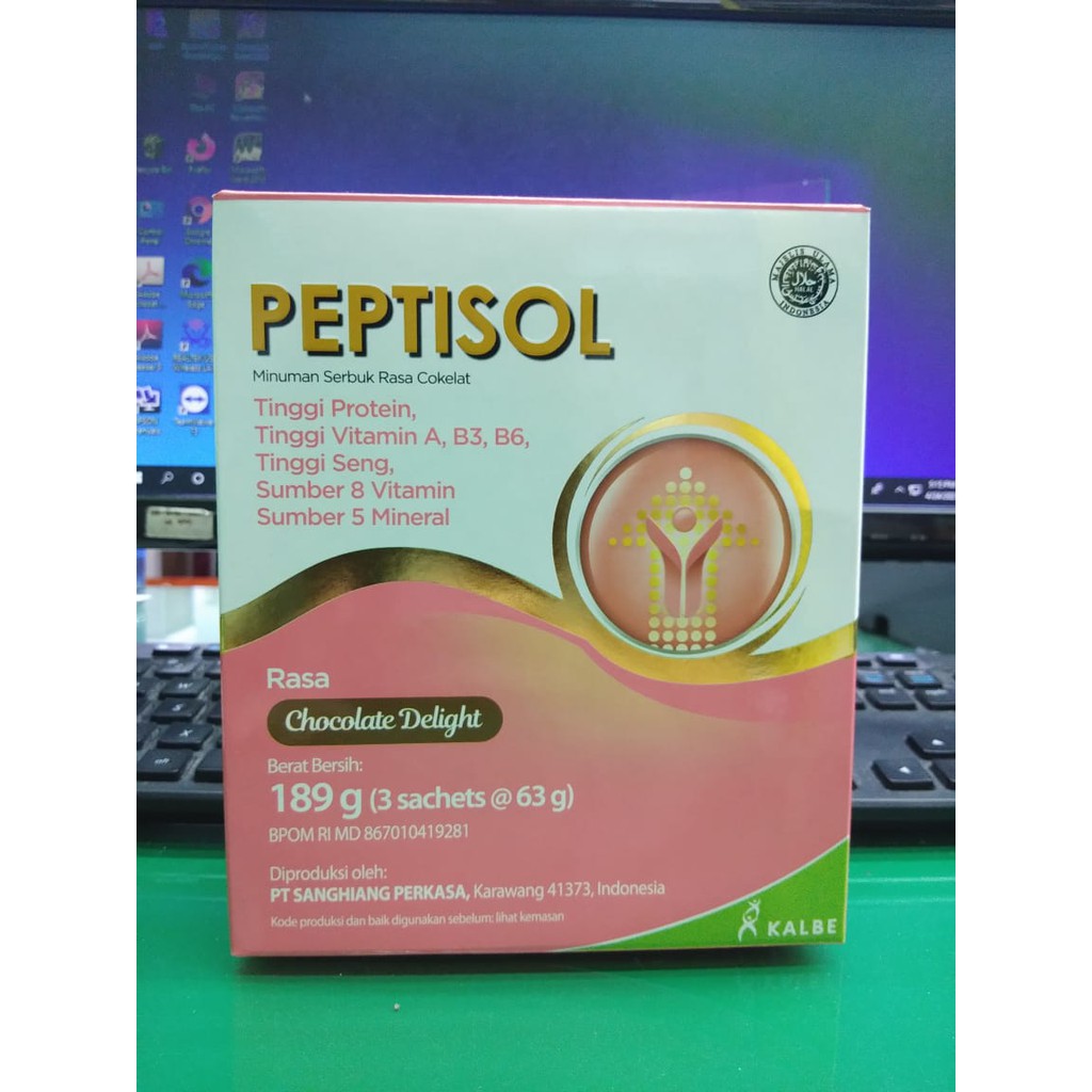 

PEPTISOL SUSU RASA COKLAT 189 G