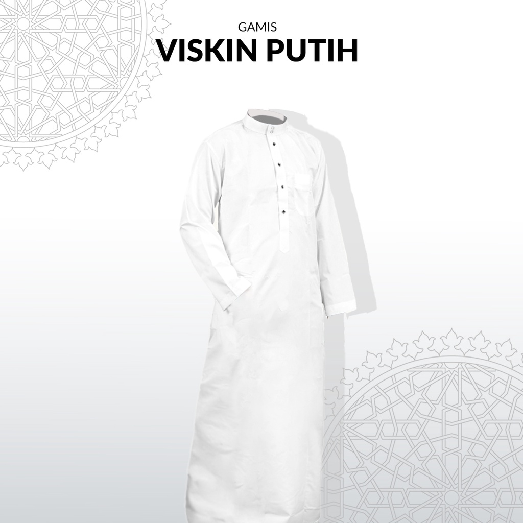 Jubah Haramain Putih - Baju Gamis Pria Haramain President