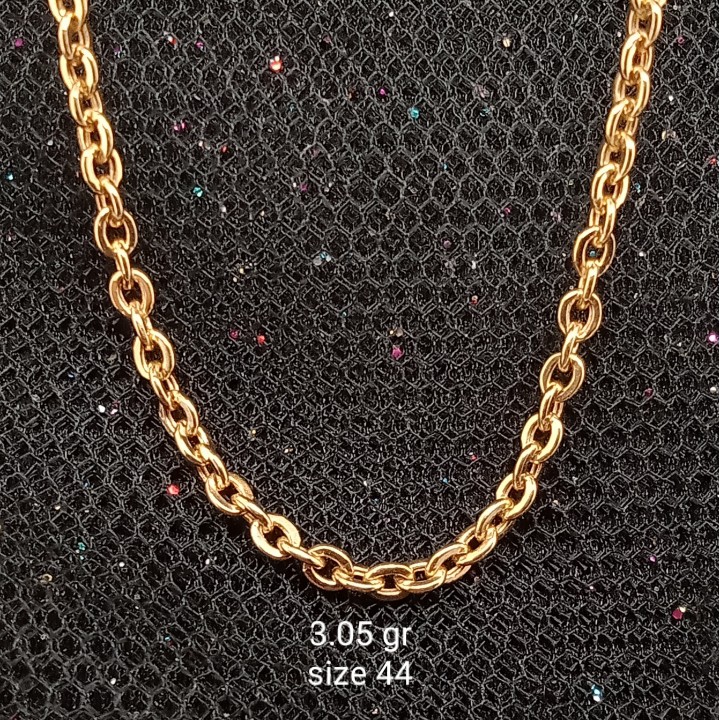 Kalung Emas 17 K - Putih 3.05gr Kadar 750 - 3153