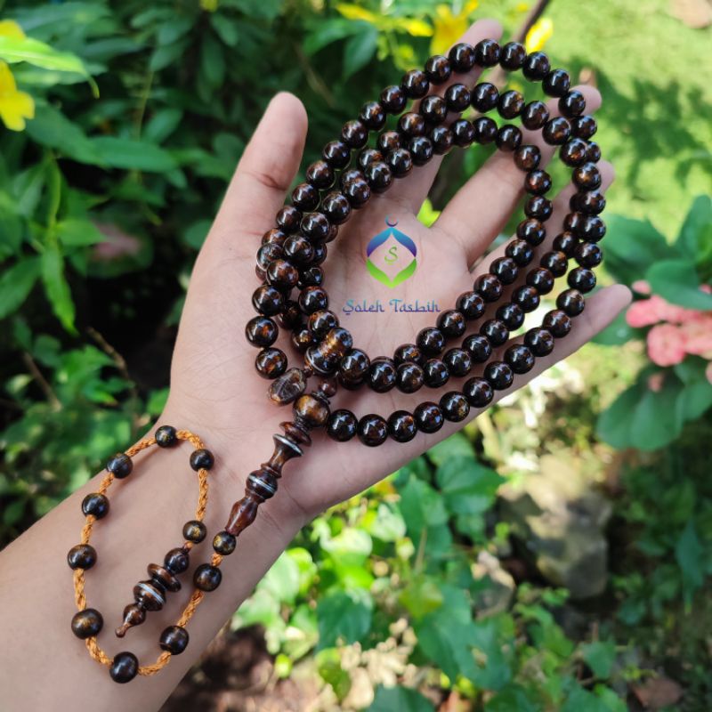 Tasbih Yuser Akar Bahar Laut Asli, Size 9mm Isi 99Butir