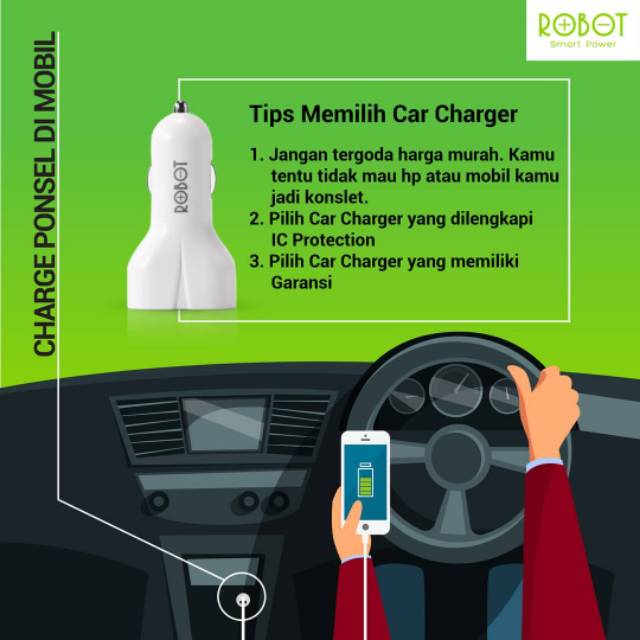 CHARGER MOBIL ROBOT ORIGINAL