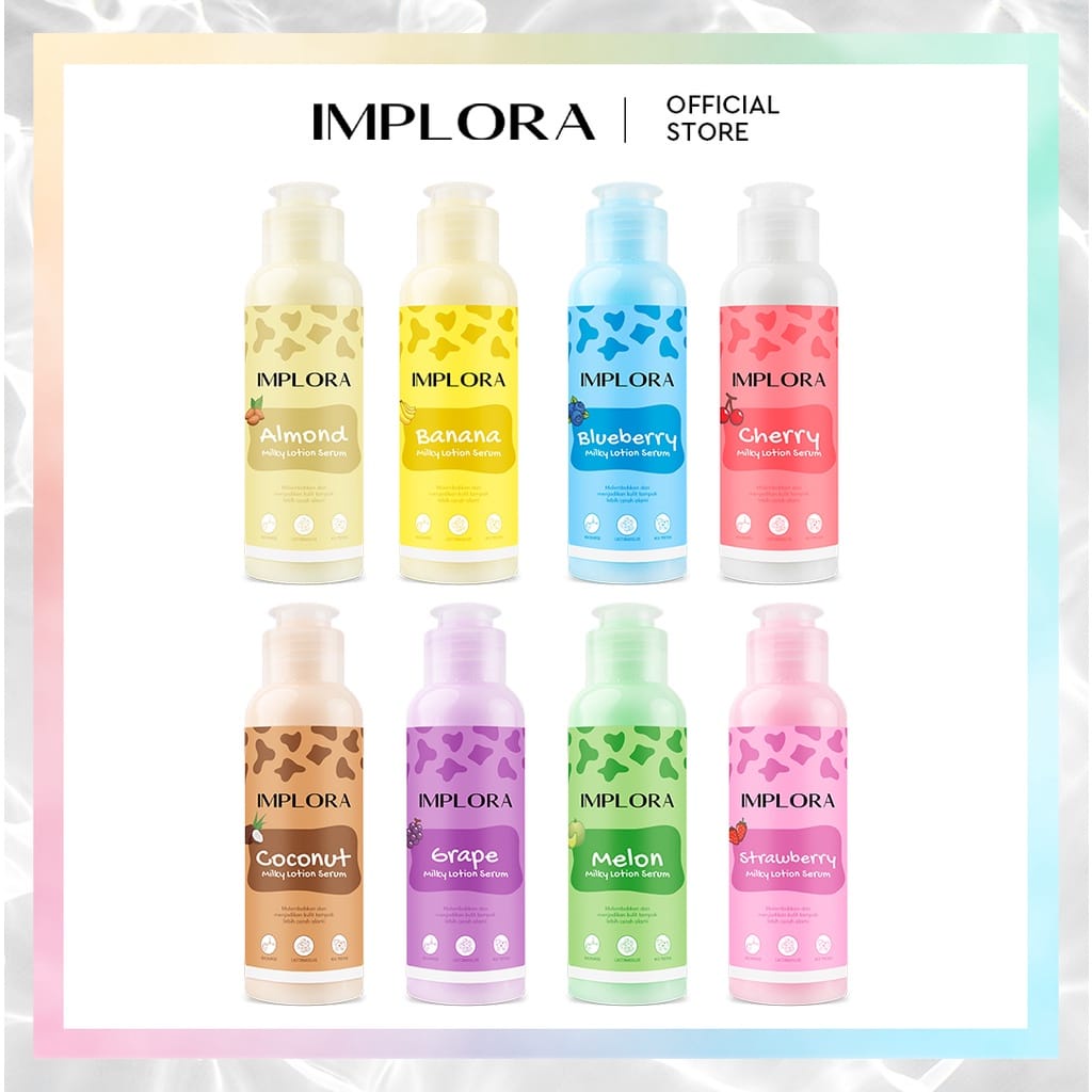 IMPLORA Milky Lotion Serum 60ml 100ml Serum Kulit Original BPOM