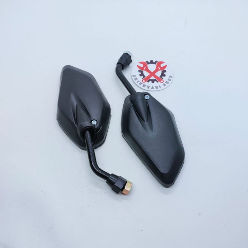 Spion jupiter mini karbon spion yamaha full hitam mini Universal motor bebek matic