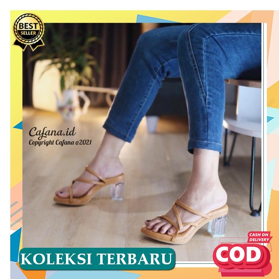 (Bisa Cod) Sepatu Sandal Hak Heels Wanita Murah Kekinian High Heels Kekinian Terbaru Viral Tiktok Se