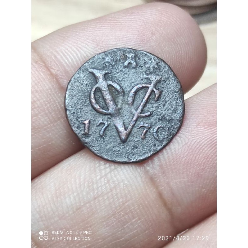 koin voc 1/2 Duit 1770 zeeland