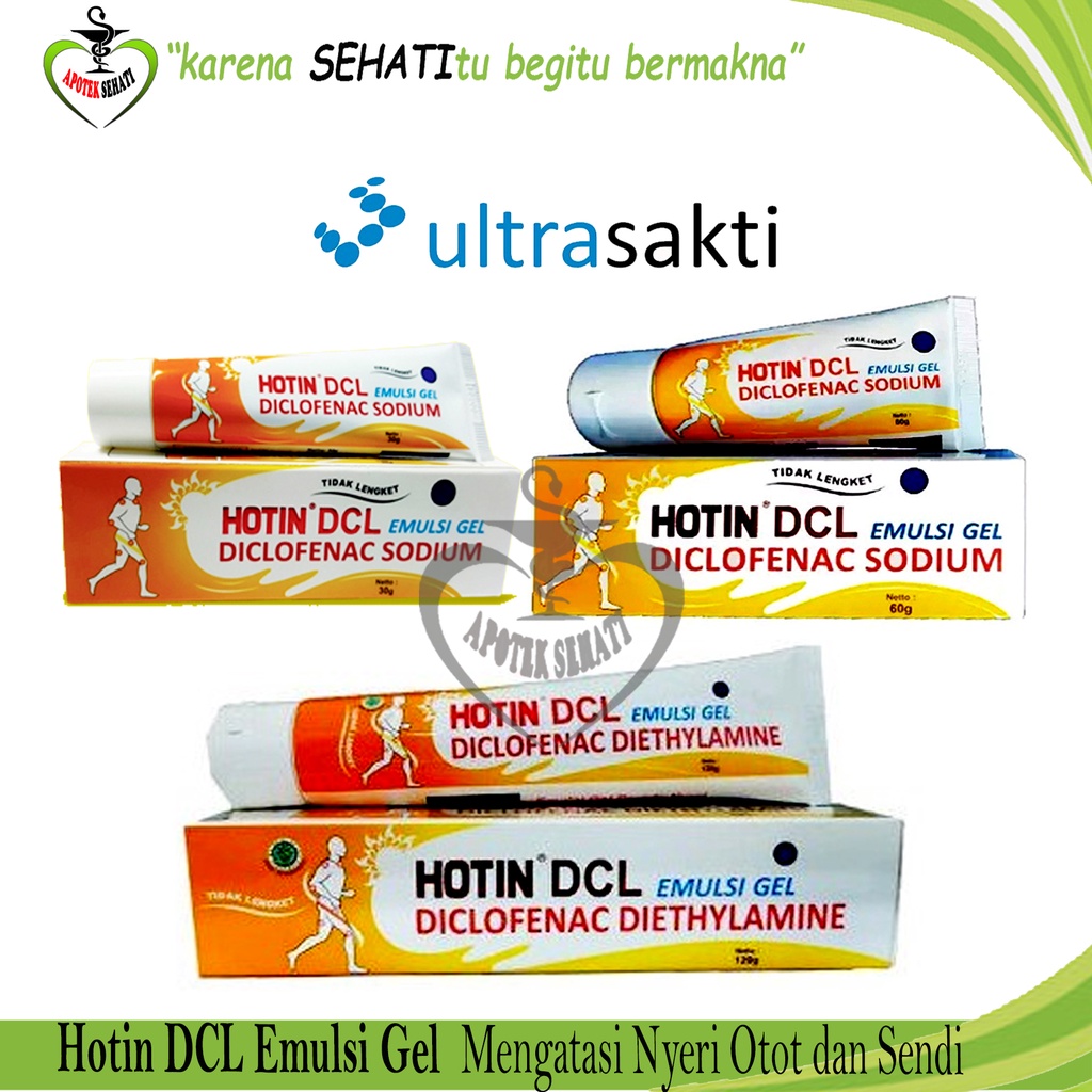 Hot in Cream DCL Emulsi Gel Pereda Nyeri Sendi Keseleo Sakit Pinggang