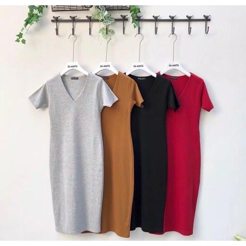 DRESS GIANT MAVY LEHER V/DRESS VGIANT/VMAVY/DRESS CASUAL WANITA POLOS