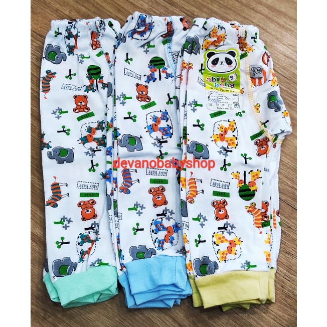 6PCS CELANA PANJANG BAYI ABIY BABY SIZE S M L XL-CELANA PANJANG BAYI MURAH