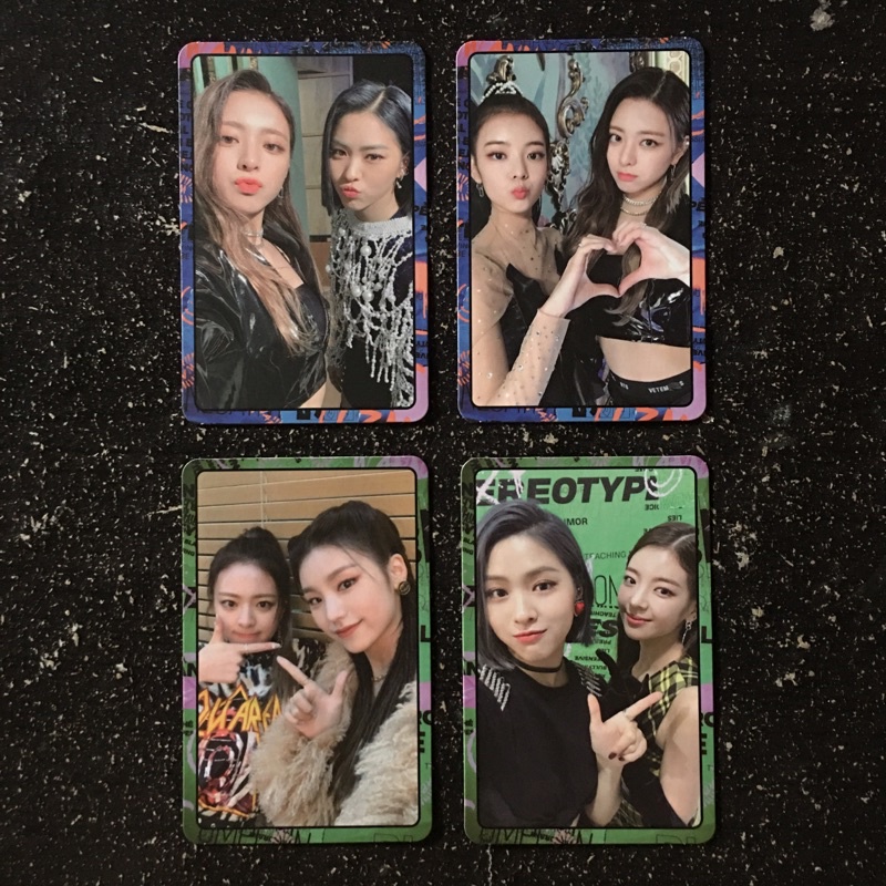 photocard unit wannabe itzy itz me ryujin-yuna lia-yuna yuna-yeji ryujin-lia official murah