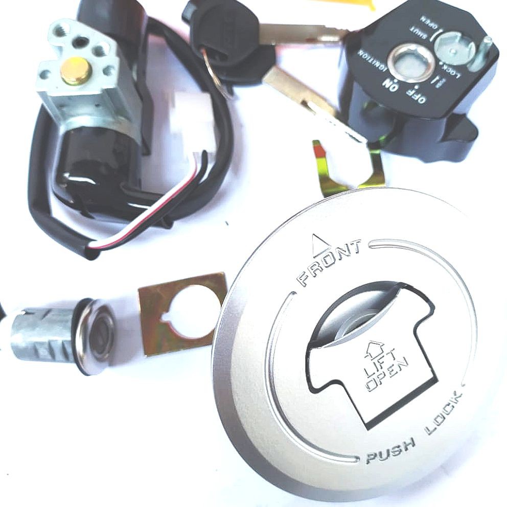 KUNCI KONTAK CB 150 R CB150R 2014-2015 PLUS TUTUP TANGKI DAN KUNCI JOK JAPAN TECH