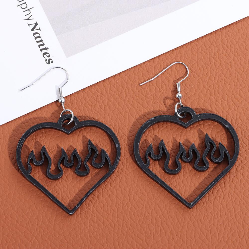 Nanas Akrilik Womens Earrings Perhiasan Lucu Liontin Earring Berongga Keluar