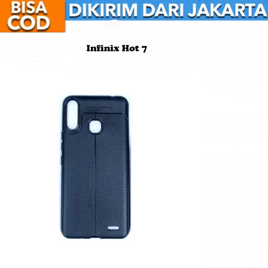 Case Auto Focus Infinix Hot 7 X624 X624B Leather Experience SoftCase Slim Ultimate / Casing Kulit