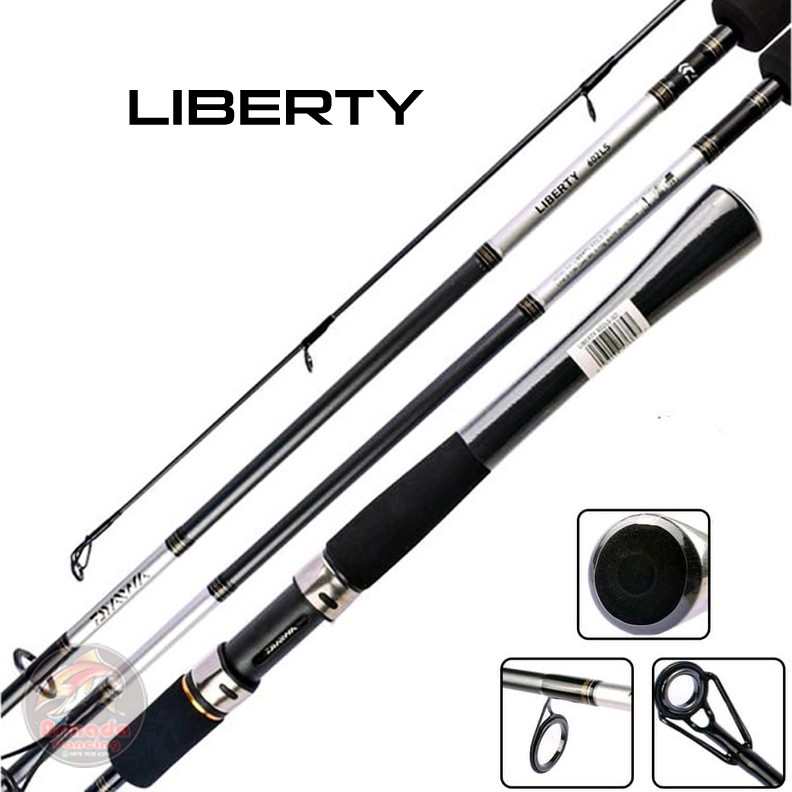 Joran Pancing Daiwa LIBERTY I Spinning Rod I 165 cm I 180 cm I Titanium Oxide Ring