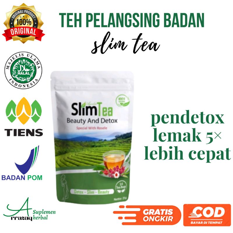 TEH DIET PELANGSING DETOX PELUNTUR LEMAK BADAN HERBAL ALAMI /SLIMMING TEA JAMU OBAT DIET AMPUH R1