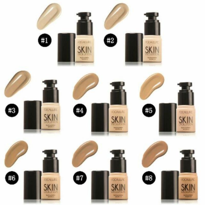 FOCALLURE Foundation FLUID Cair Full Coverage Oil-control / 30ml BPOM (100% ORIGINAL)