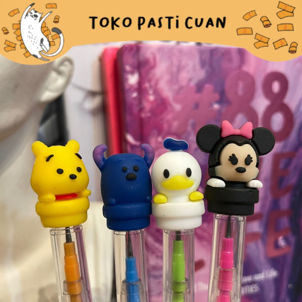 

pensil susun pensil peluru karakter disney tsum tsum keperluan anak sekolah bisa COD termurah lucu fancy unik imut elegan pensil import