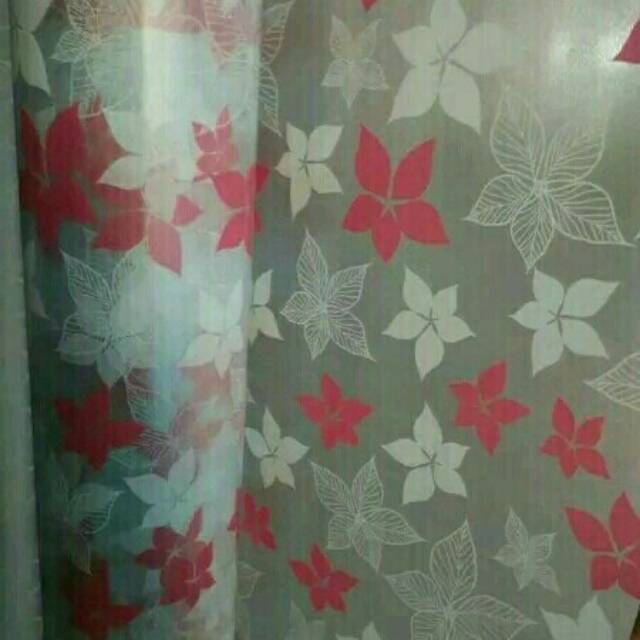 Sticker kaca& sticker kaca film sticker kaca sanblast sticker kaca motif bunga bintang merah putih