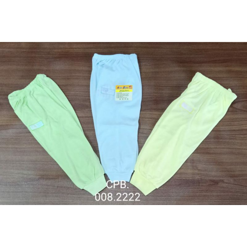 6PCS Baju bayi lengan panjang polos warna 0-3m NewBorn / baju bayi baru lahir panjang