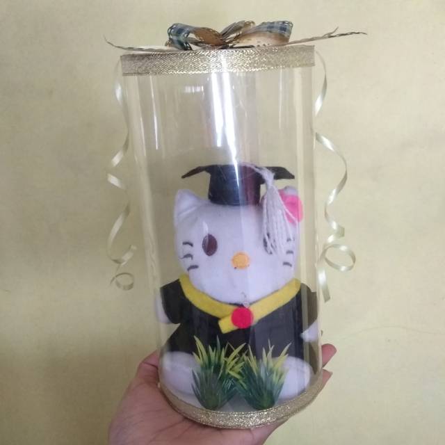 Buket boneka wisuda tabung