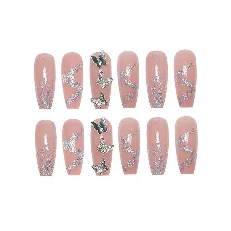 Kuku Palsu 【A118，lem sticker】Nikah Wedding False Nailart Pengantin Tangan
