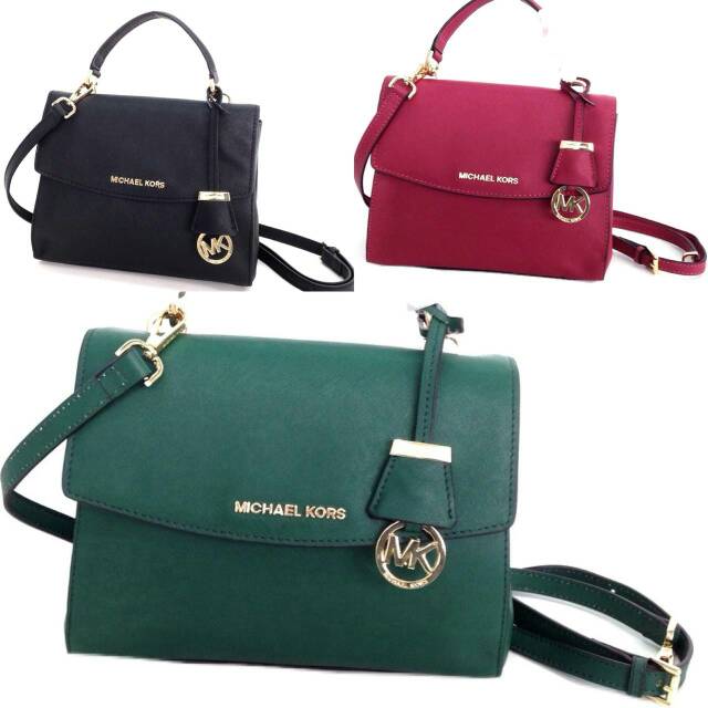 Michael Kors Ava Saffiano Satchel Mini slingbag crossbody tas selempang mk ori original