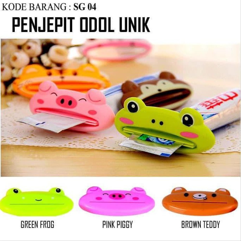 [DEASHOP] PENJEPIT ODOL KARAKTER / DISPENSER PENCETAN PASTA GIGI LUCU