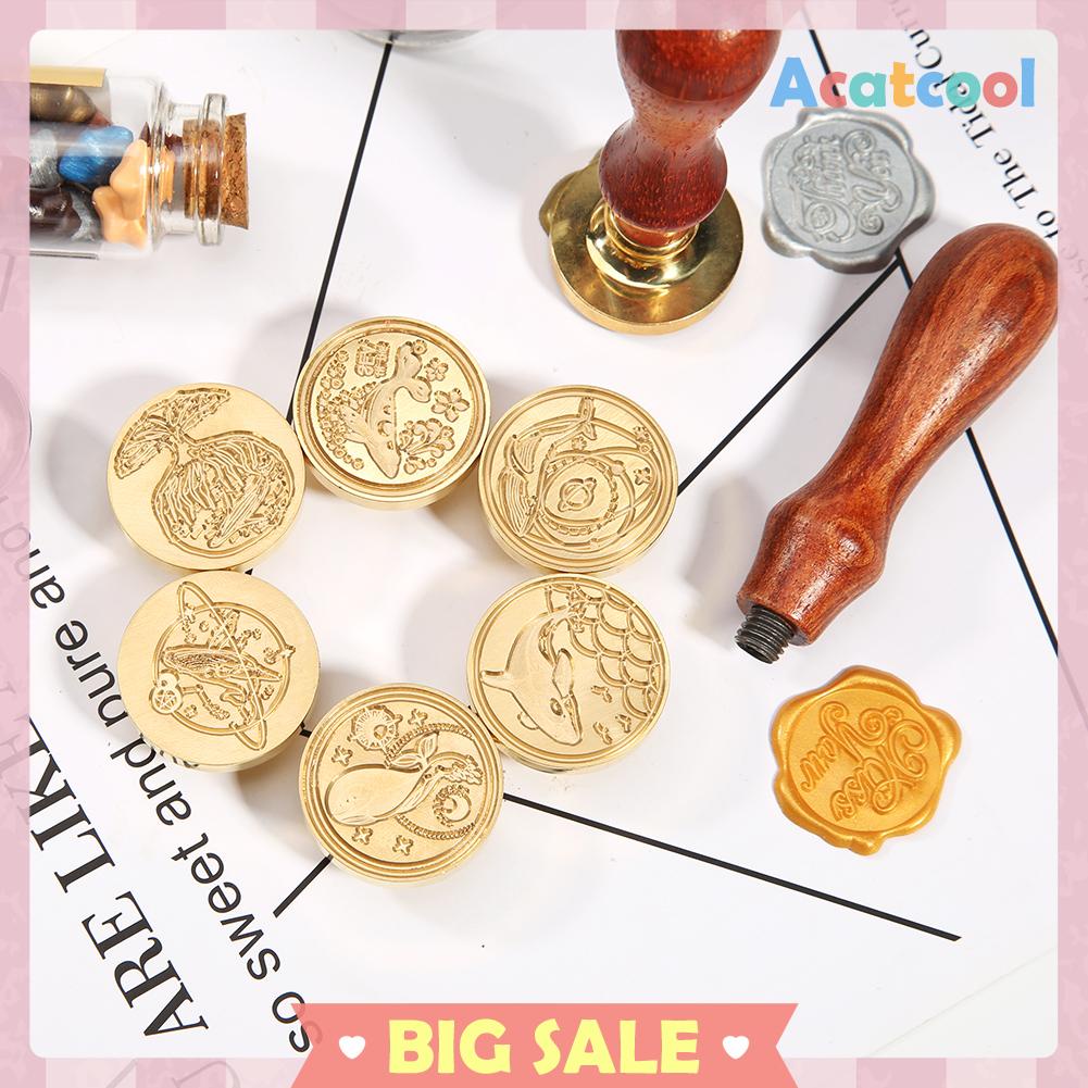 Stempel Segel Lilin Motif Print Hewan Gaya Retro Untuk Amplop Pernikahan