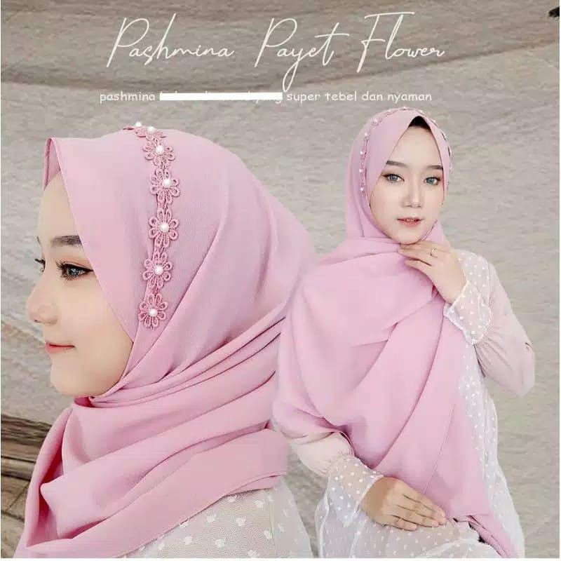 pasmina tali sabyan /pasmina tali renda mutiara