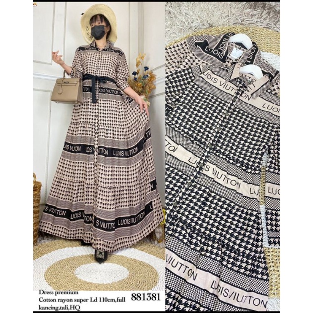gamis lv // dress Korea // gamis terbaru// baju gamis