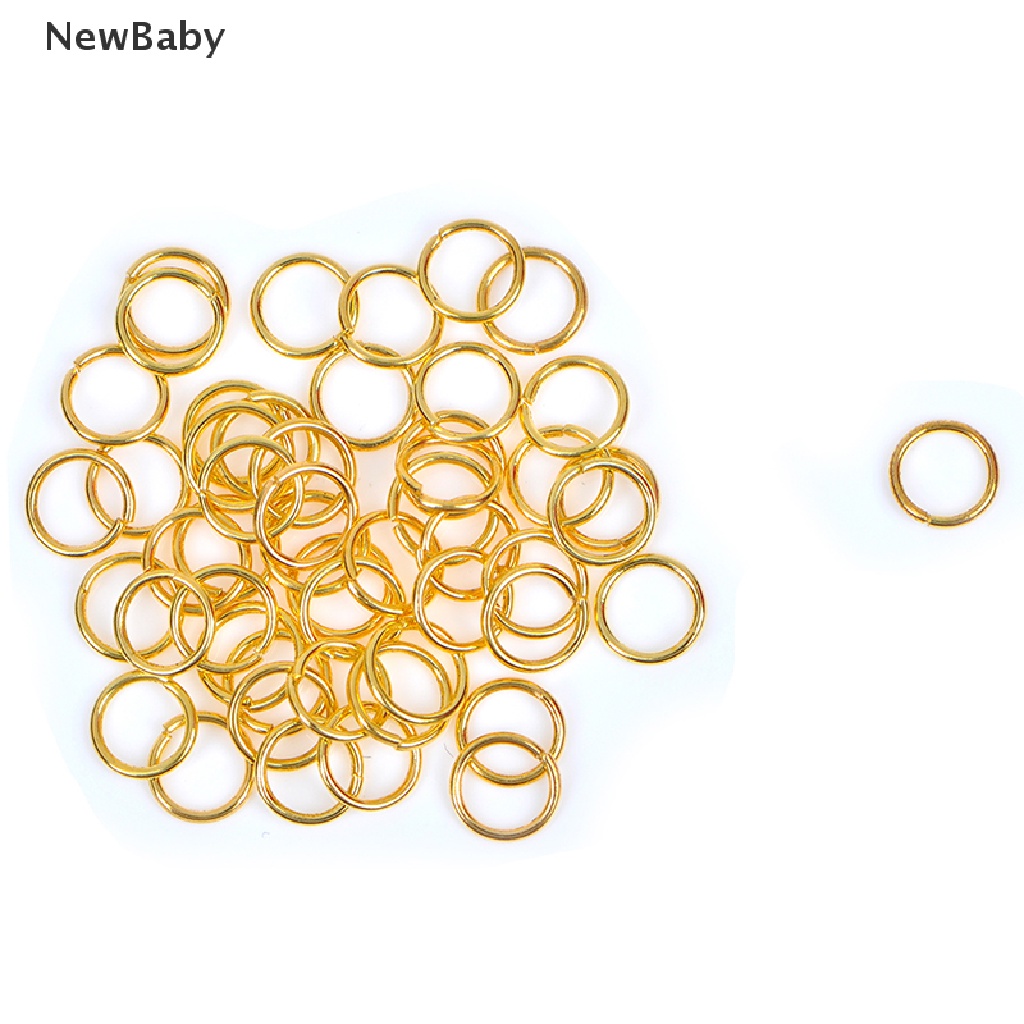 Konektor Jump Ring 3 / 4 / 6mm Warna Gold / Silver Untuk Aksesoris Perhiasan DIY