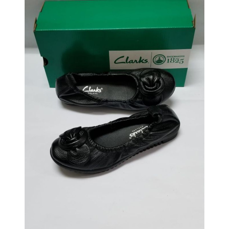 Sepatu Wanita Clarks radial Bow pita kecil / Clarks radial