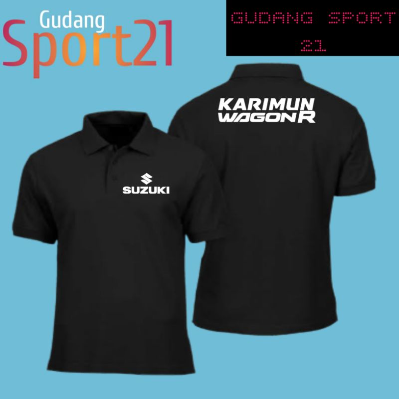 kaos polo kerah suzuki karimun wagon r kaos otomotif