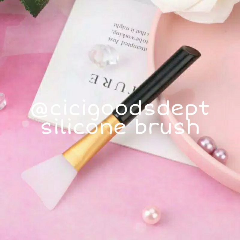 SILICONE BRUSH KUAS MASKER SILIKON SPATULA MASKER SENDOK MASKER