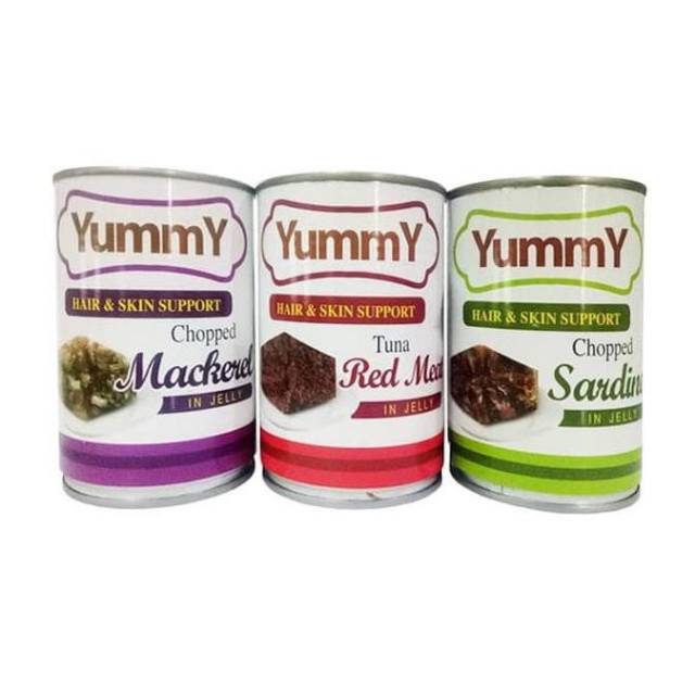 Makanan Kucing basah YUMMY 400gram/Wetfood all varian rasa/Makanan kucing  basah