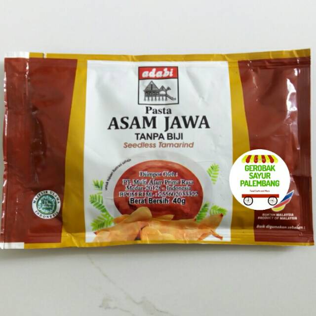 

Adabi Asam Jawa tanpa biji sachet 40 gr - Gerobak Sayur Palembang