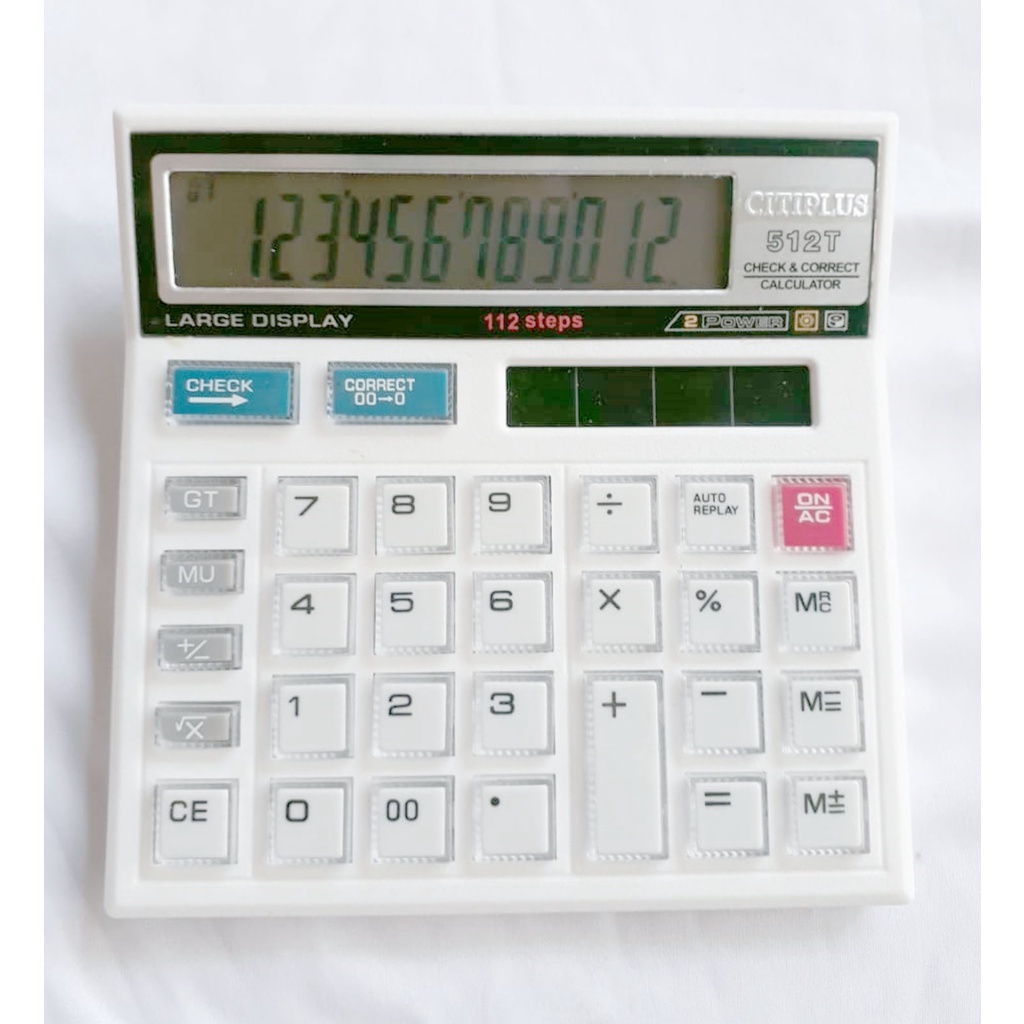 

Kalkulator CT 512T - Tombol Transparan - Kalkulator 12 Digit - Check and Corect - Big Display