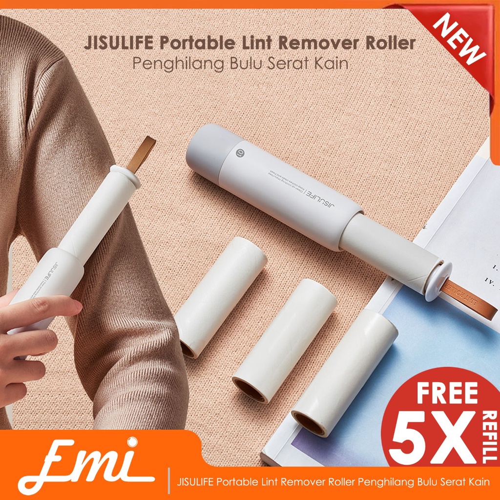 JISULIFE Manual Lint Remover Roller Penghilang Bulu Serat Kain LN01