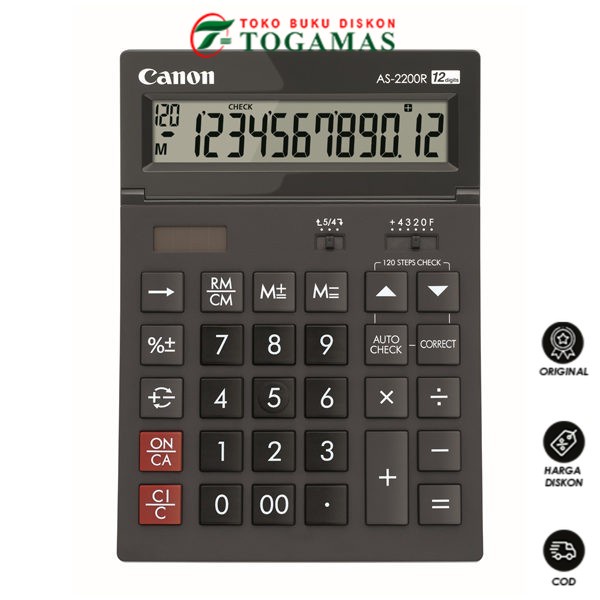 

READY !! KALKULATOR CALCULATOR AS-2200R CANON