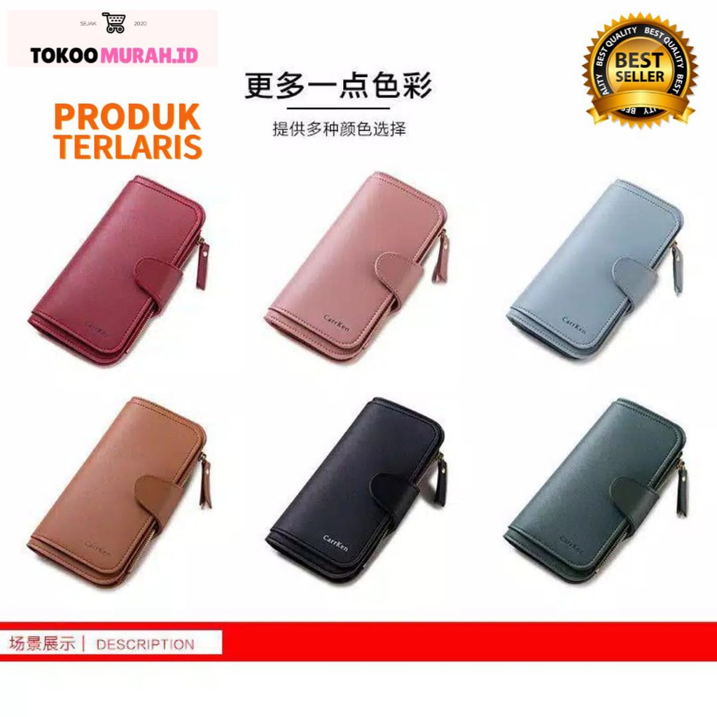 (TM.ID) Dompet Wanita Panjang/Pendek Dompet Wanita Import Panjang Tipis Termurah Dompet Wanita Lipat