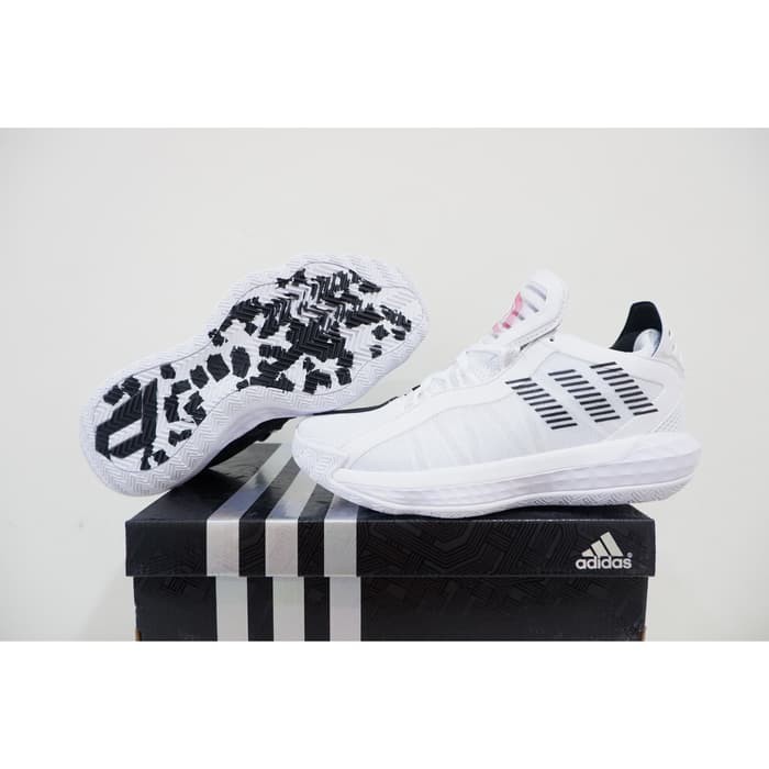 sepatu basket dame 6 low white black