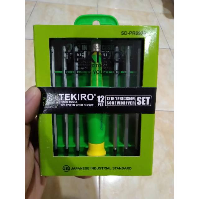 TEKIRO precision screwdriver 12in1 obeng presisi 12 in 1 set ORIGINAL