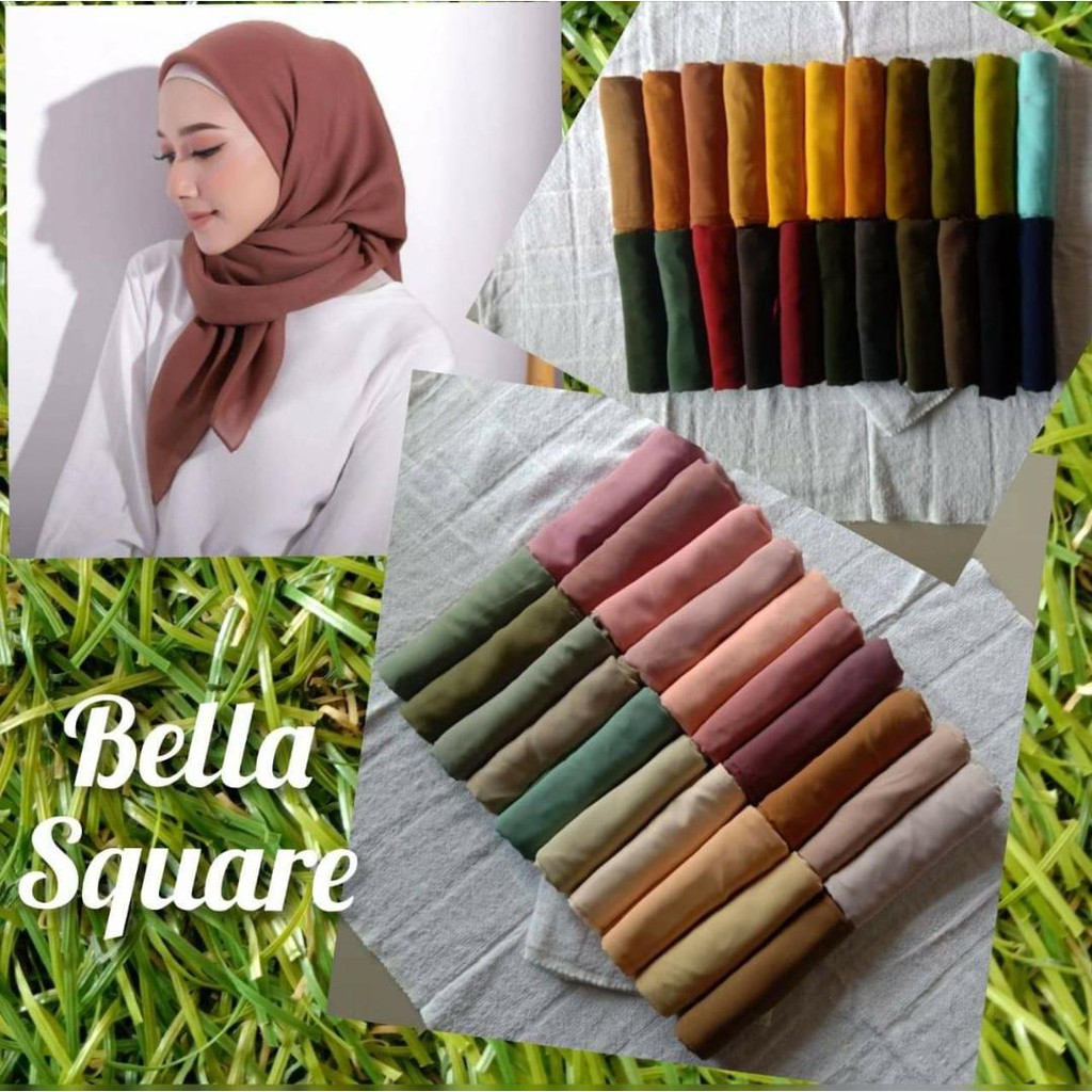 Bella square hijab segi empat