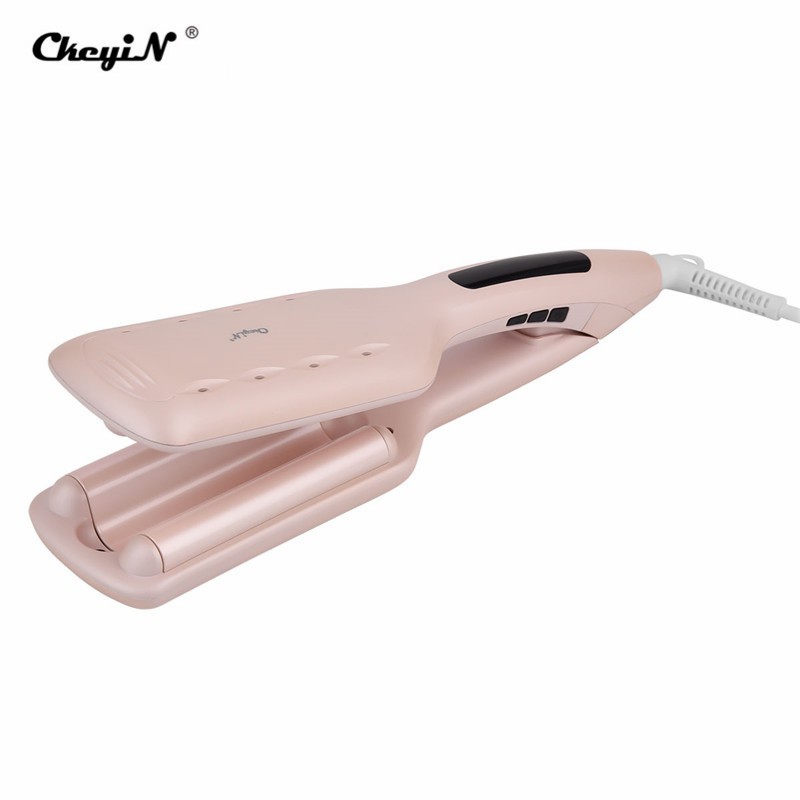 

CkeyiN Catokan Pengeriting Rambut DIY Bahan Keramik dengan 3 Barrel