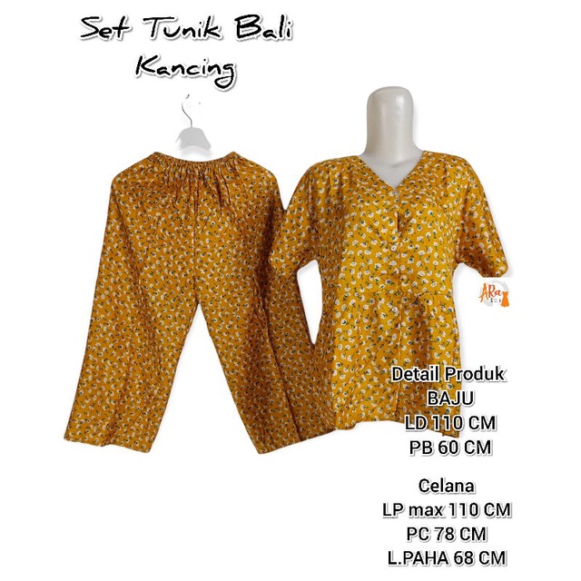 SETELAN PIYAMA KANCING CELANA 7/8 KANCING REMPEL/BAJU TIDUR/SET PIYAMA KANCING