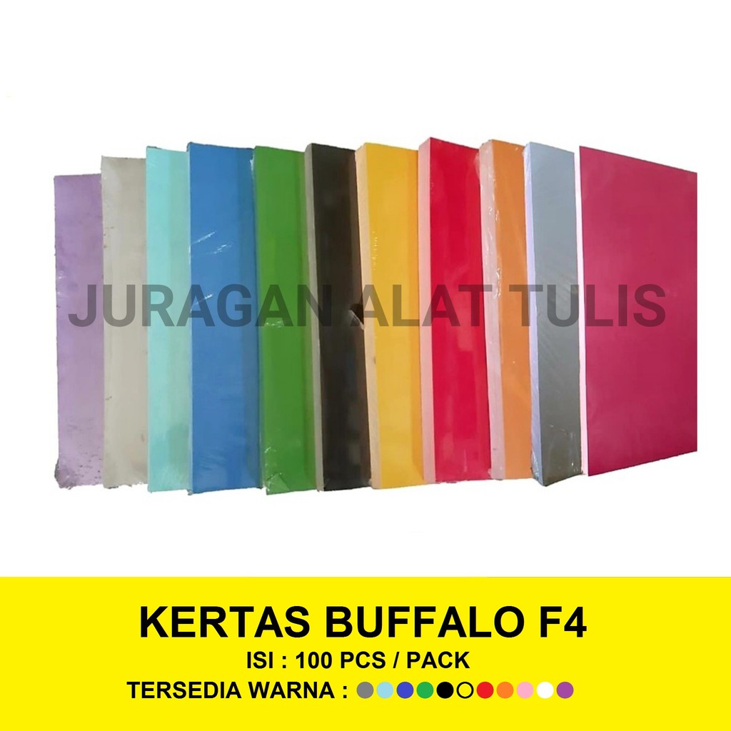 

KERTAS BUFFALO / KERTAS COVER JILID WARNA F4