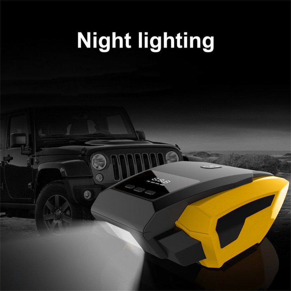 Taffware Inflator Pompa Mobil Elektrik Serba Guna 150PSI - Htm/Kuning