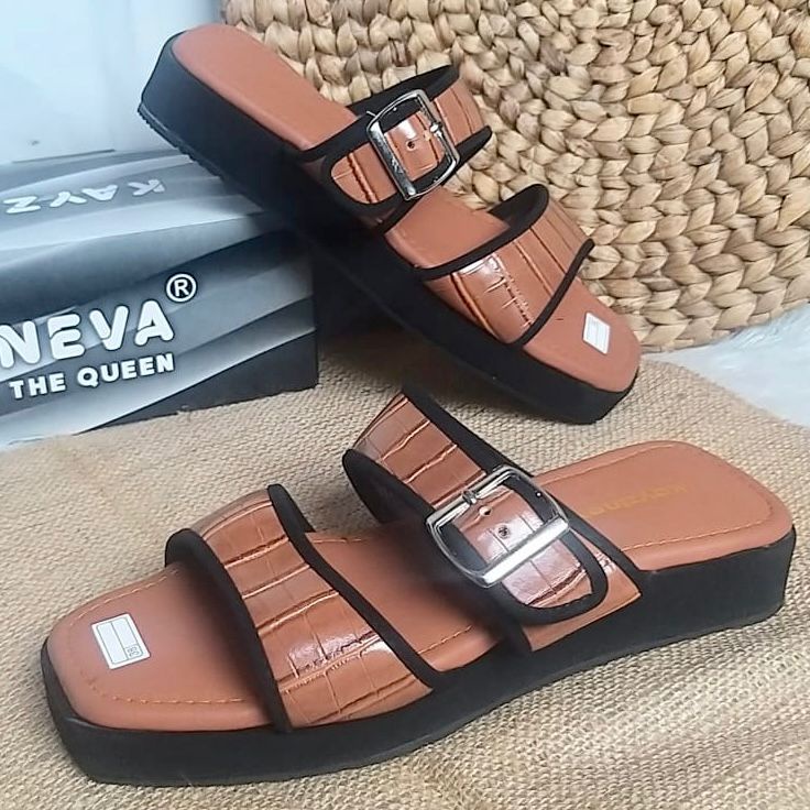 KAYZINEVA Sendal Wanita Flip Flop Croco F02