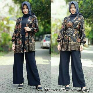 Tren Gaya 40 Blazer Batik Kekinian Tren Gaya 40 Blazer Batik Kekinian