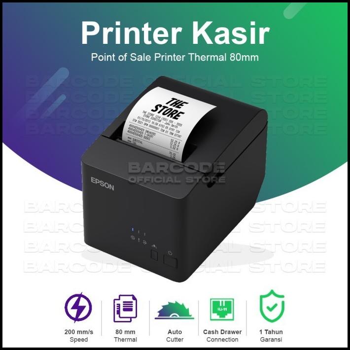 Printer Thermal Epson Tm-T82X Tmt82X Tmt 82X Port Usb / Lan / Serial